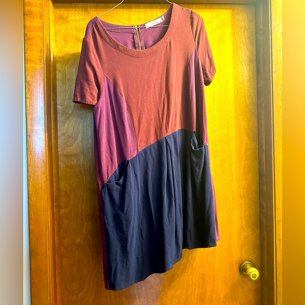 Justfab Colorblock Babydoll Dress-M